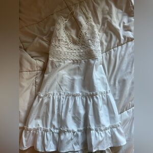 White laced dress!